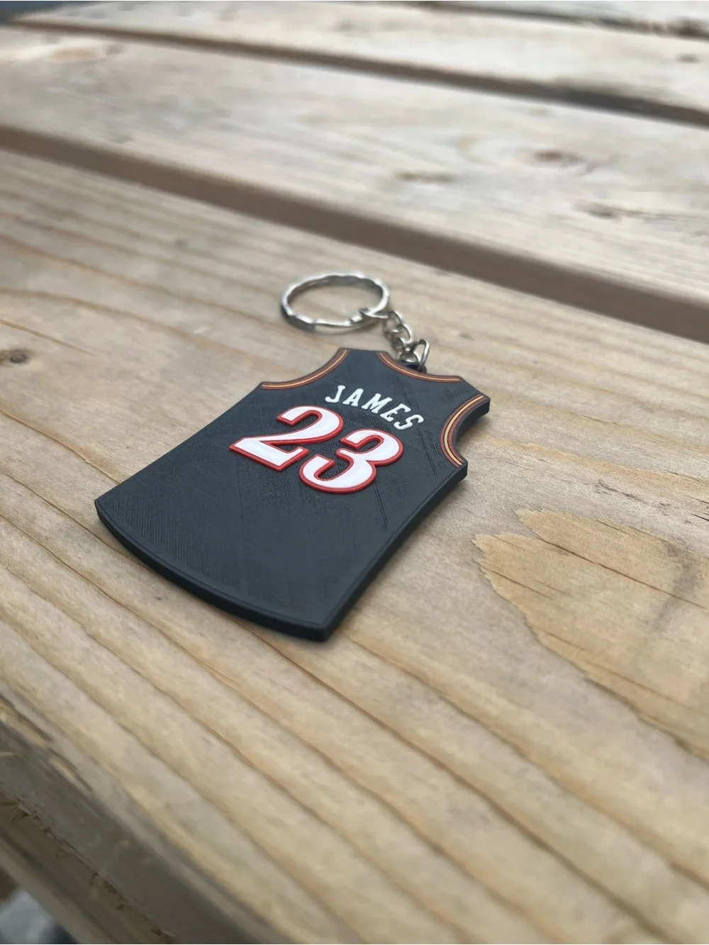 LeBron James #23 Black Jersey Keychain